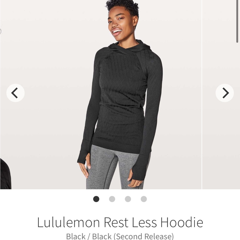 lululemon athletica Women's Black Rest Less Hoodie